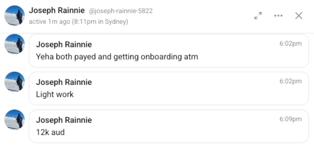 Twitter conversation