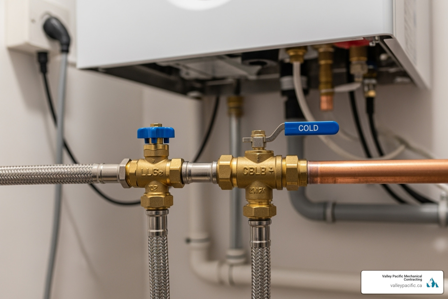 boiler filling loop with valves highlighted - Boiler pressure issues