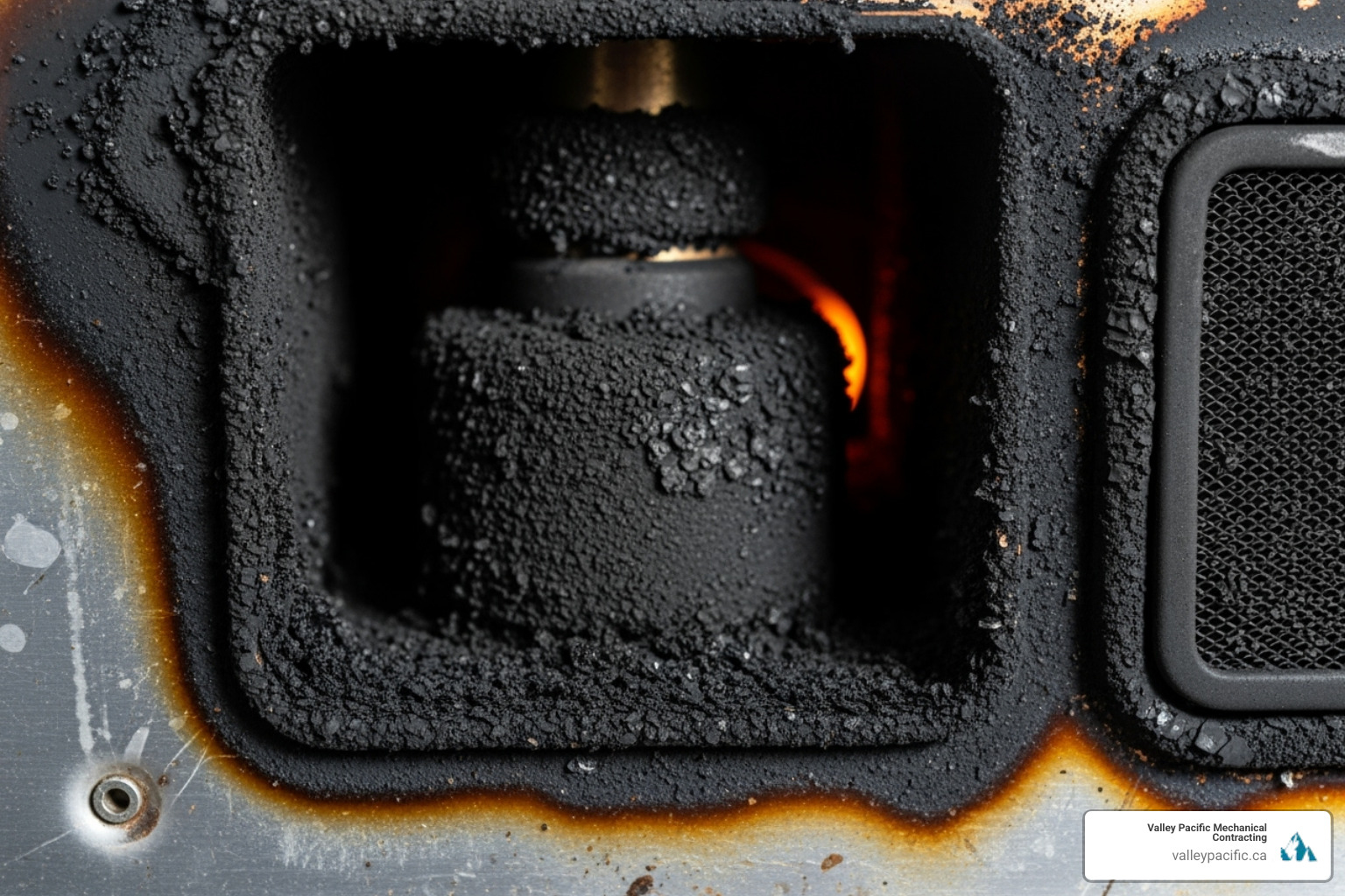 black soot buildup on a furnace - furnace heat exchanger repair