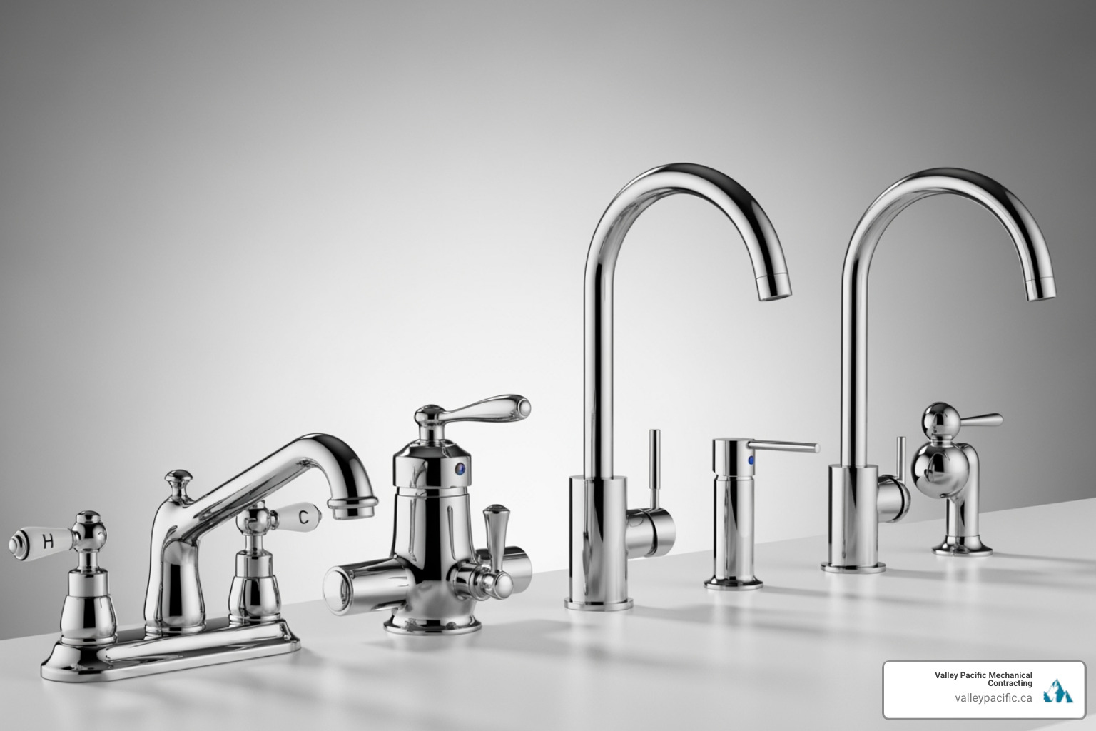 Four main faucet types - Faucet leak repair