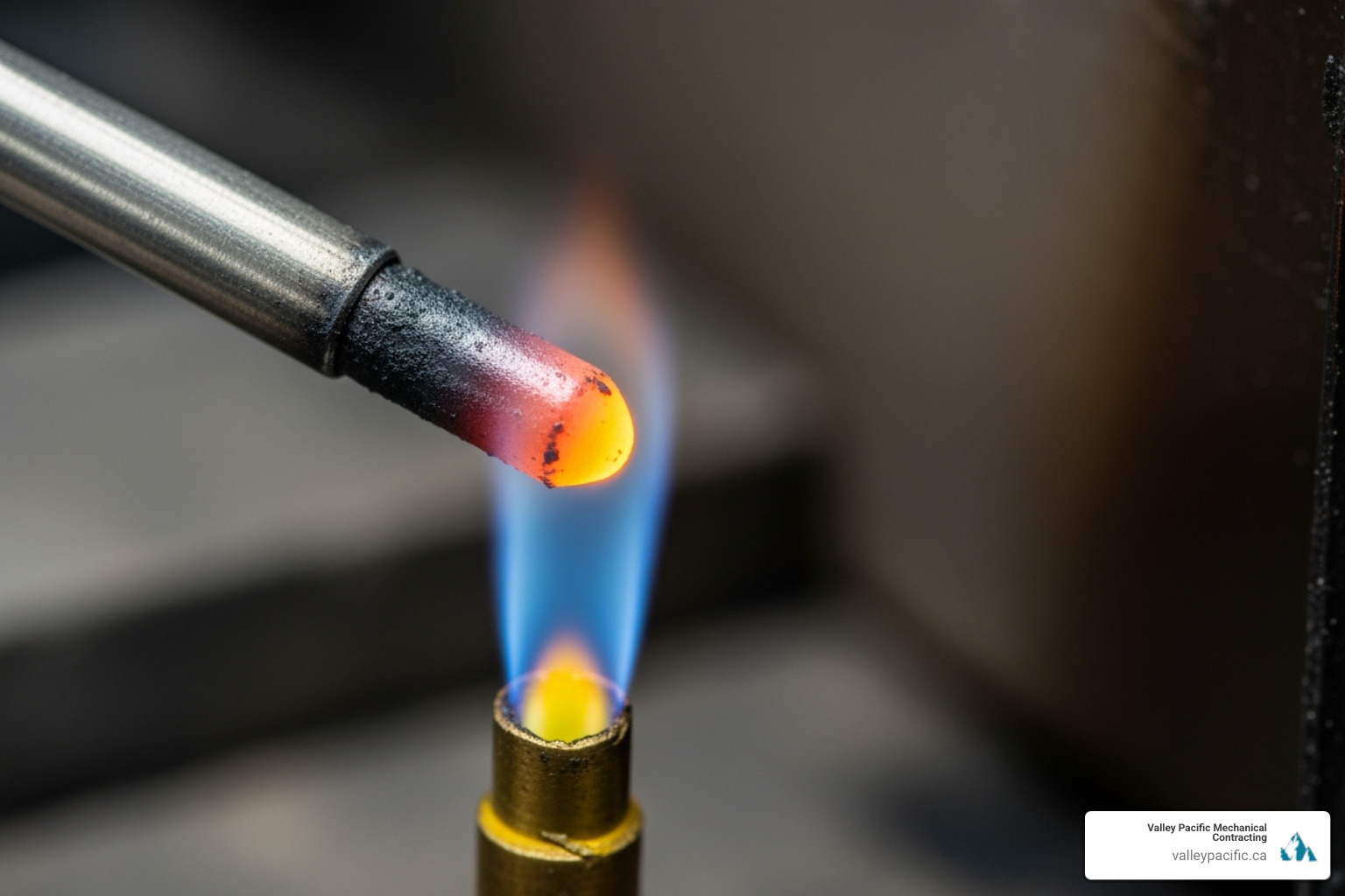 thermocouple tip in pilot flame - furnace pilot light repair