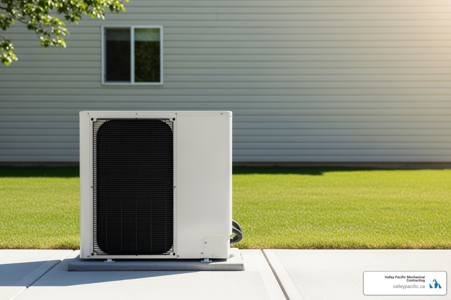 a clean outdoor unit with clear space around it - heat pump maintenance