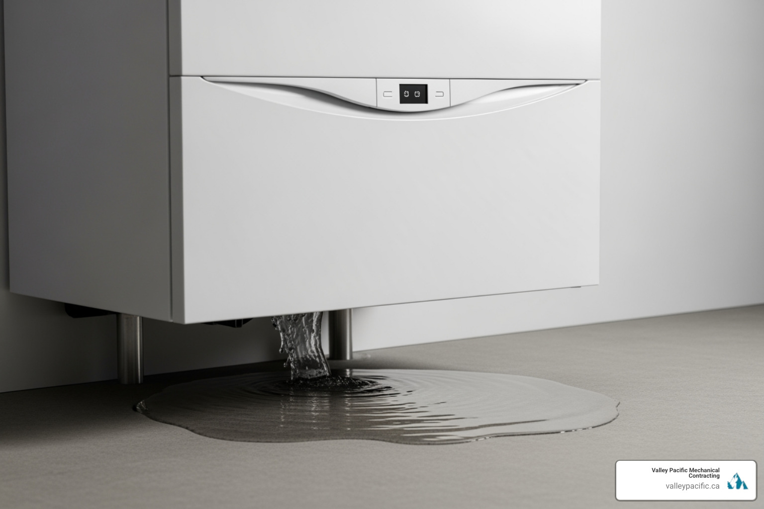 Small puddle of water under a boiler, indicating a leak - My boiler pressure keeps dropping. Who can I call to diagnose boiler pressure issues?"