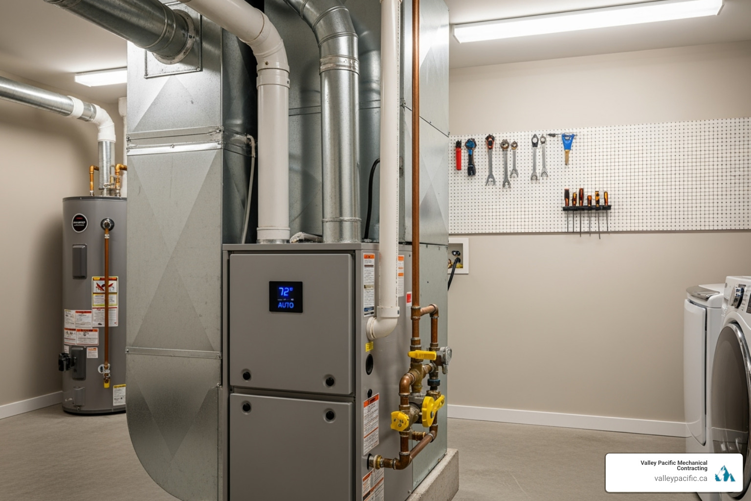 modern high-efficiency furnace - furnace installation maple ridge