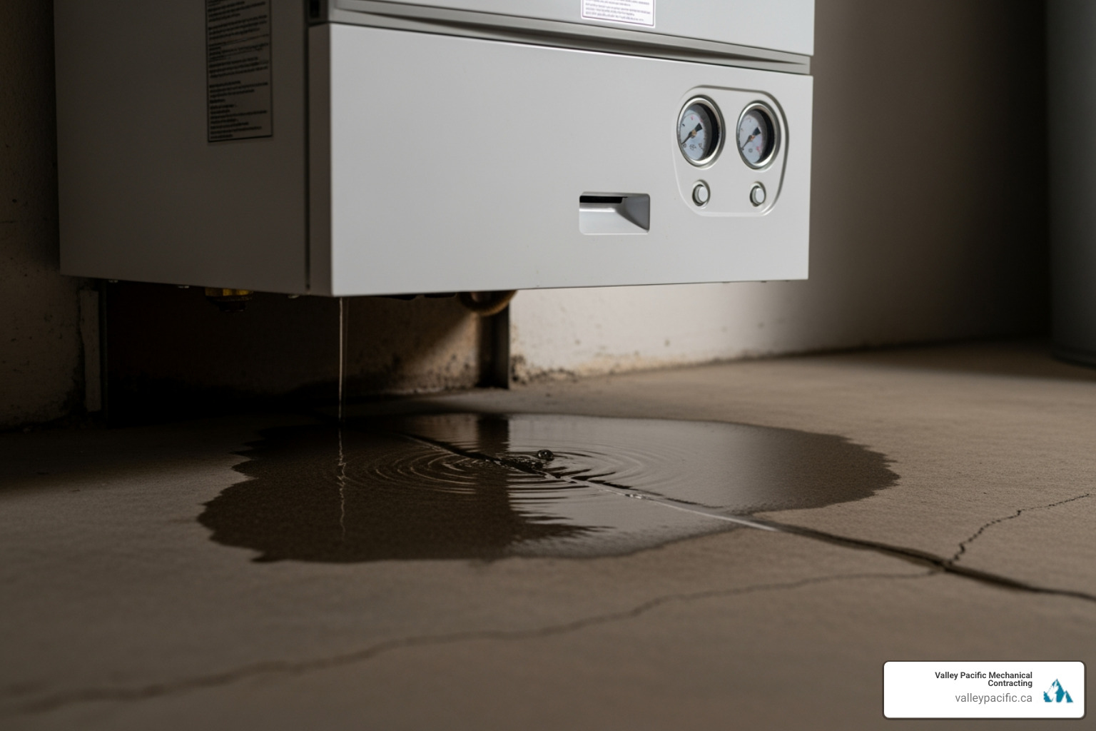 infographic showing common boiler warning signs including no heat or hot water, strange noises, visible leaks, low pressure gauge readings, pilot light problems, and unusual odors, with simple icons for each warning sign - affordable boiler repair in pitt meadows, bc