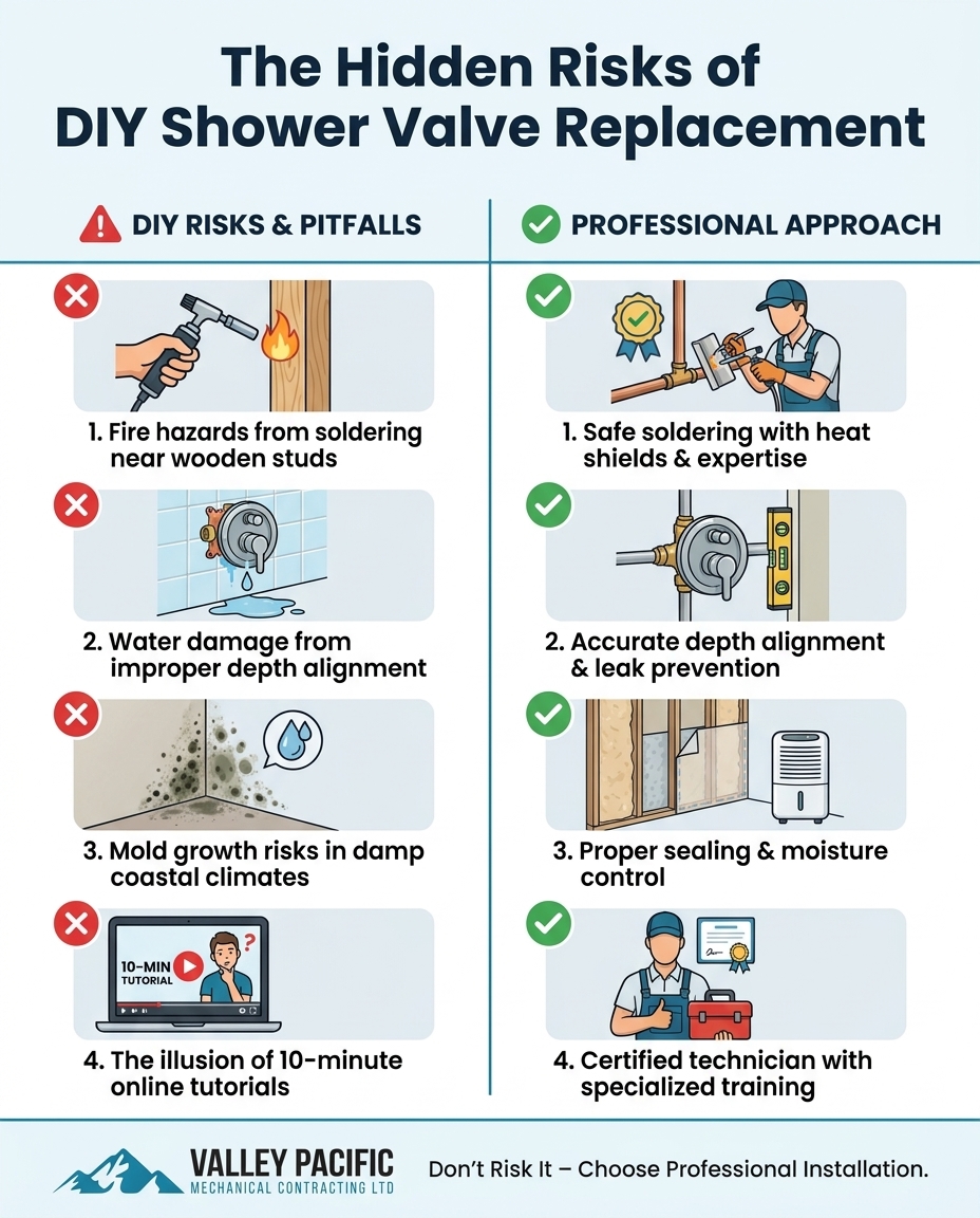 The Hidden Risks of DIY Shower Valve Replacement