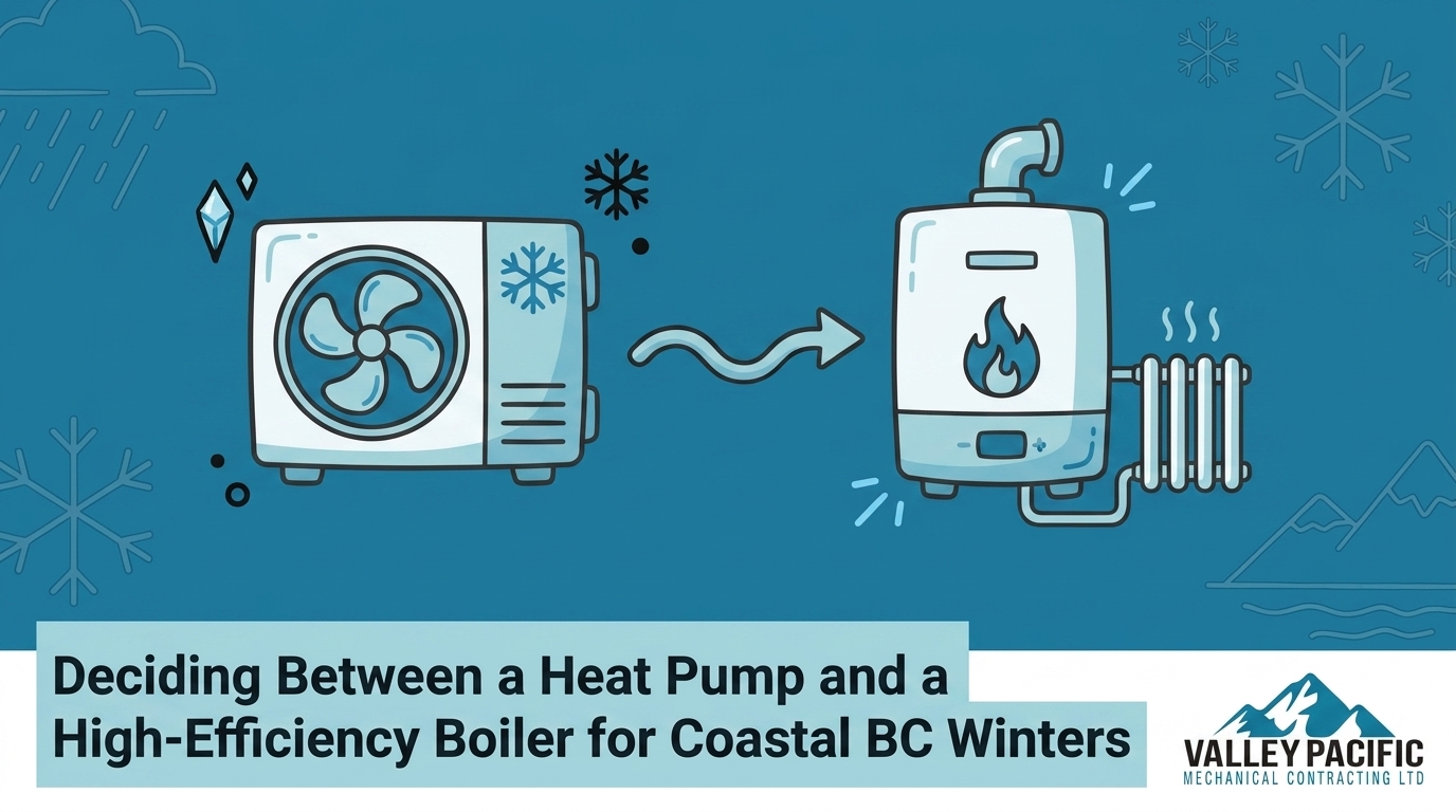 Deciding Between a Heat Pump and a High-Efficiency Boiler for Coastal BC Winters