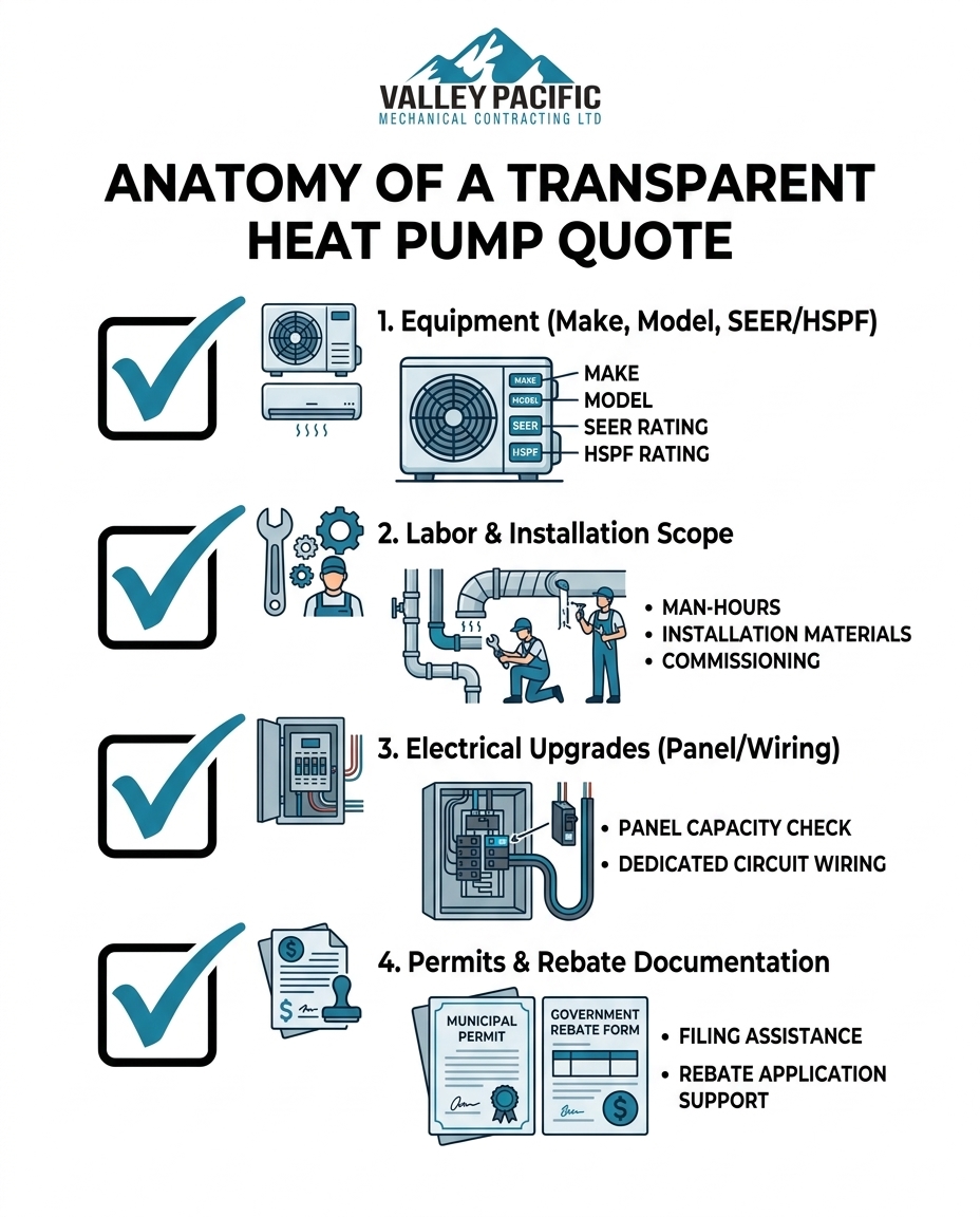 Anatomy of a Transparent Heat Pump Quote