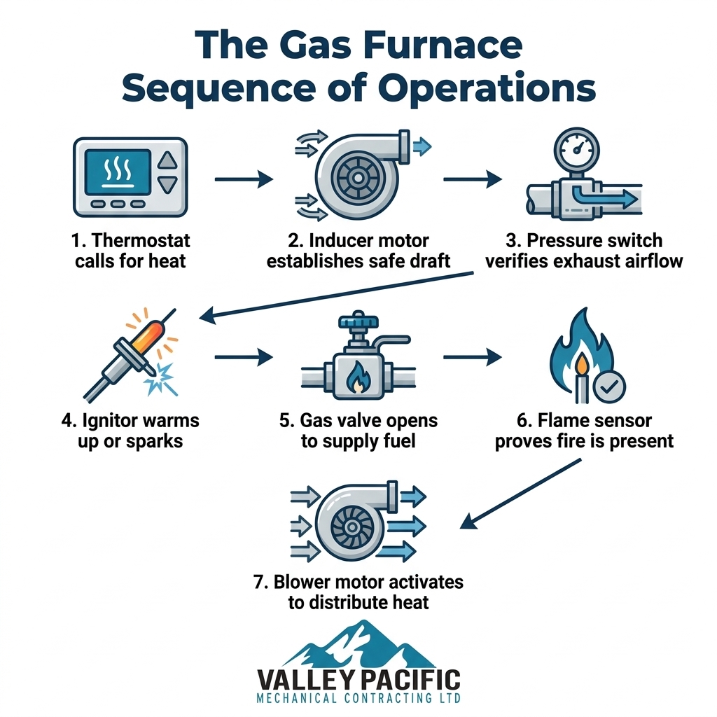 The Gas Furnace Sequence of Operations