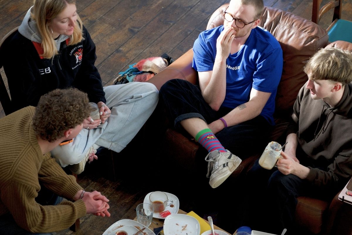 People in a small group at Emmanuel Church Cardiff.