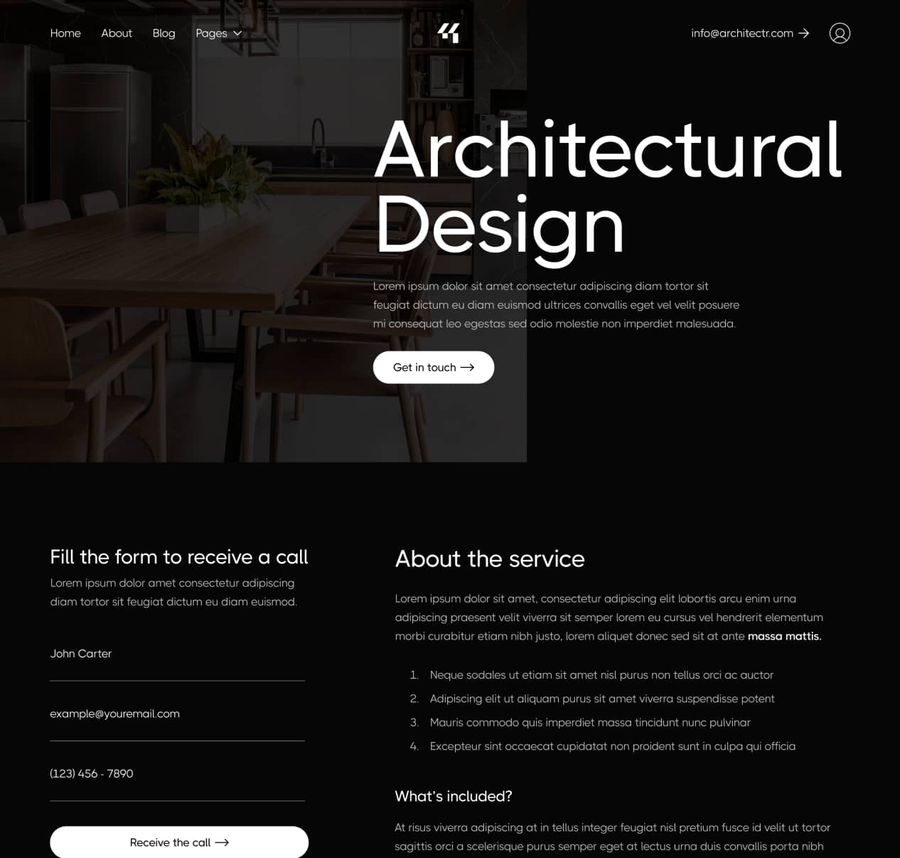 Architectr X - Service Single Page - Architecture Firm Webflow Template