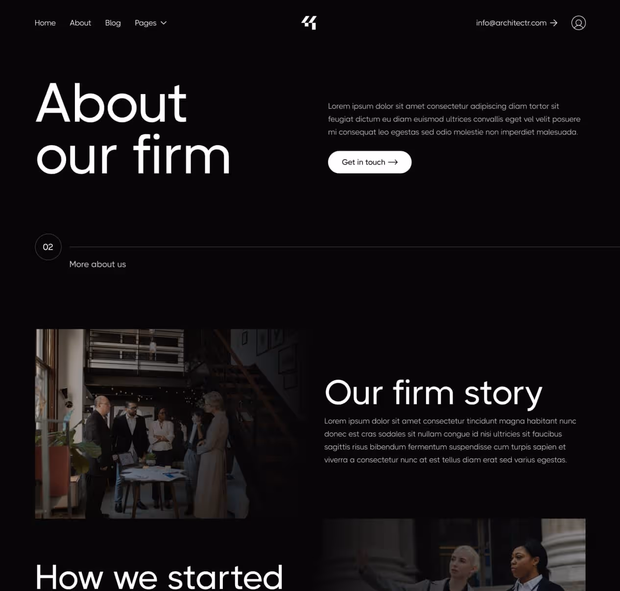 Architectr X - About Page - Architecture Firm Webflow Template