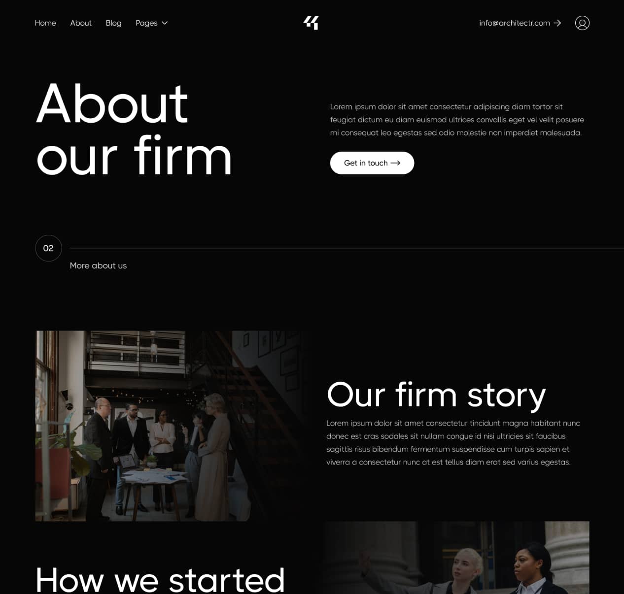 Architectr X - About Page - Architecture Firm Webflow Template