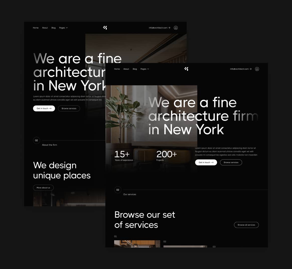 Architectr X - Pages - Architecture Firm Webflow Template