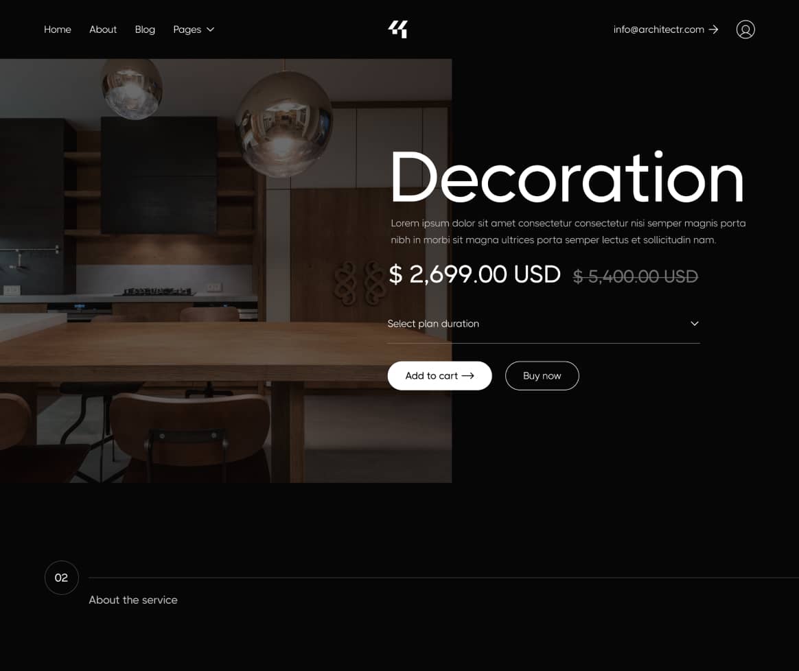 Architectr X - Package Single Page - Architecture Firm Webflow Template