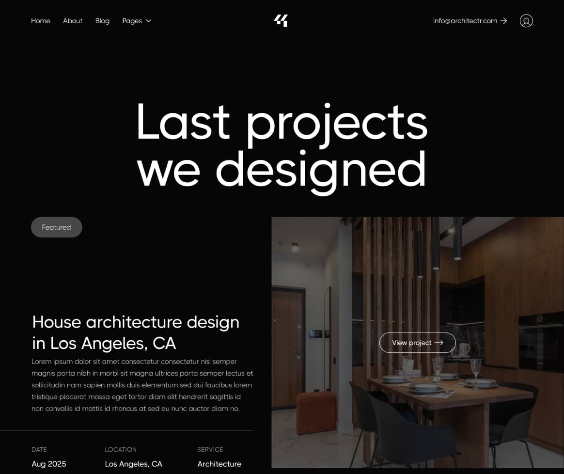 Architectr X - Portfolio Page - Architecture Firm Webflow Template