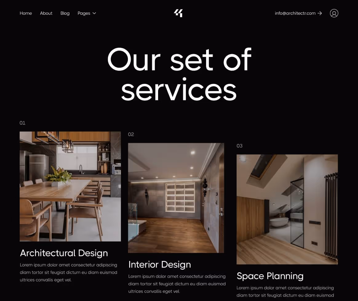Architectr X - Services Page - Architecture Firm Webflow Template