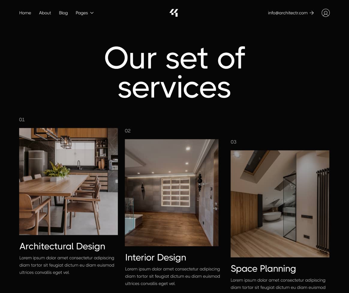 Architectr X - Services Page - Architecture Firm Webflow Template