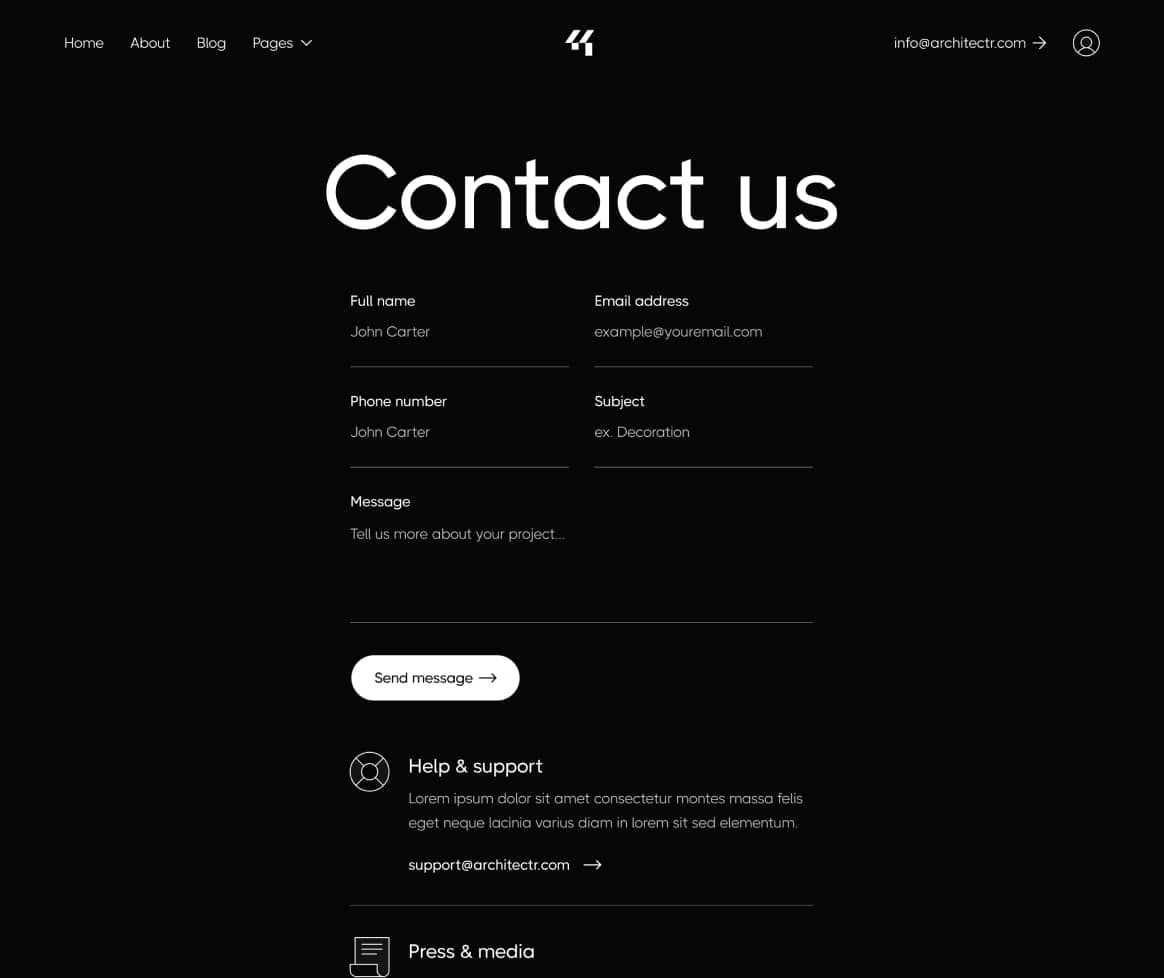 contact us
