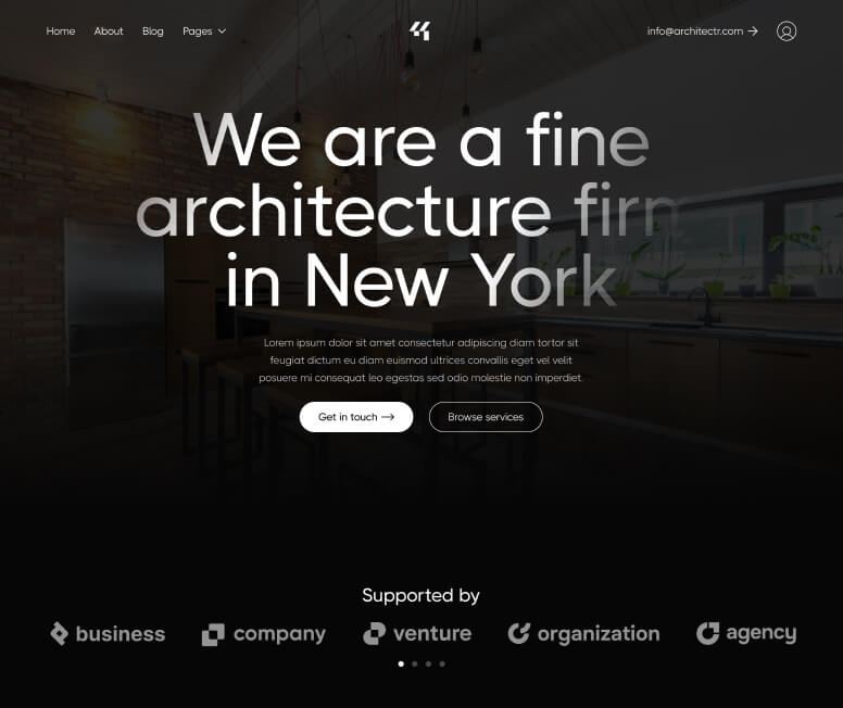 Home V3 Page - Architectr Webflow Template