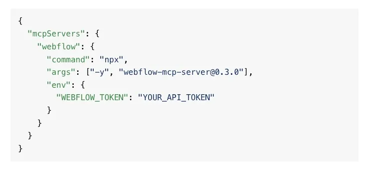 2. Webflow MCP Server instellen