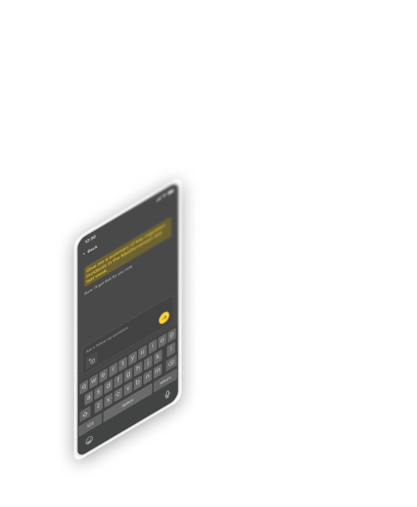 Mobile AI Co-Analyst chat