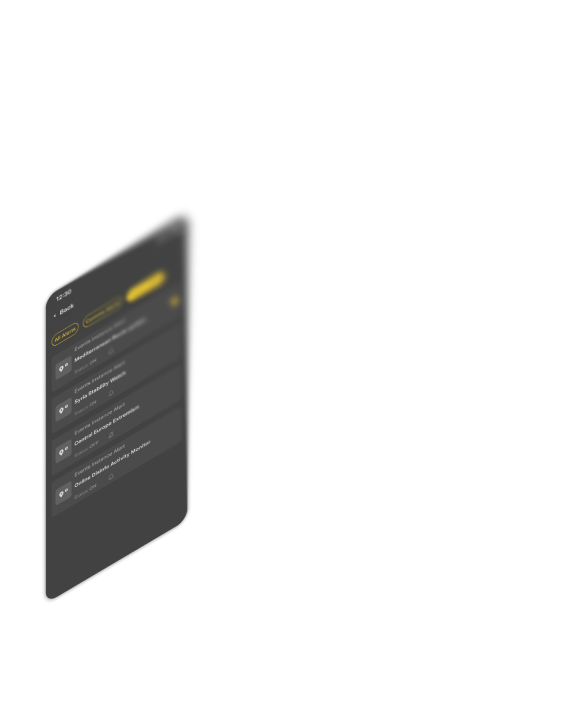 Animated exploded image collage screen: Mobile alerts
