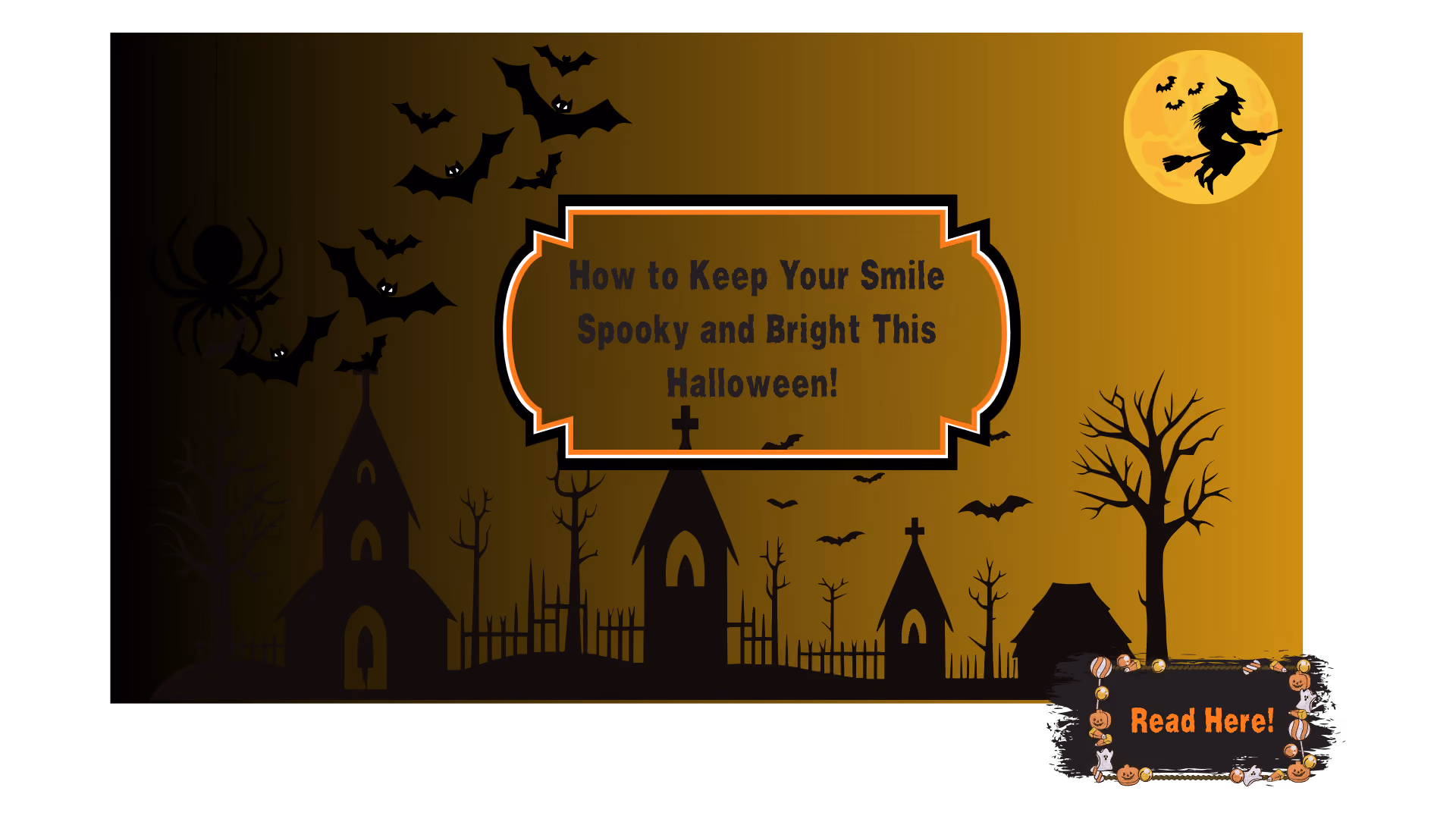 Cover image for an article about Halloween dental care