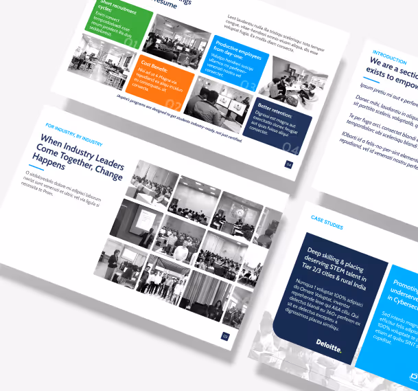 modern design introduction slide for a nonprofit organization 