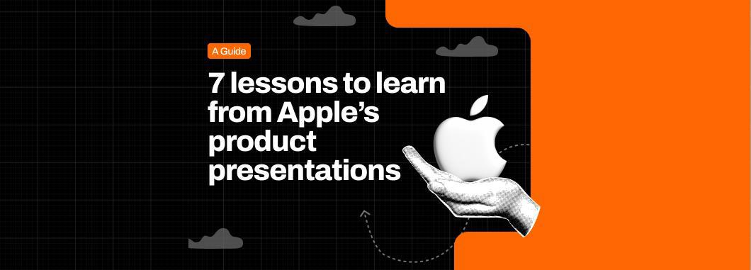 contains text 7 lessons to learn from Apple's product presentations