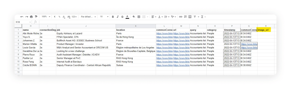 export phantom result and upload it to google sheets