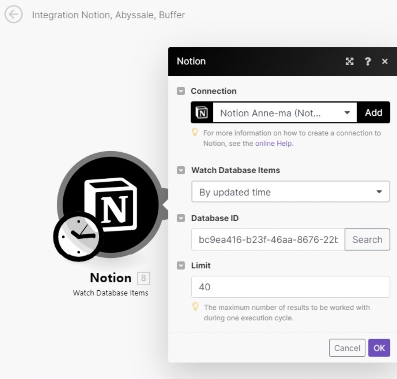 Make notion module set-up