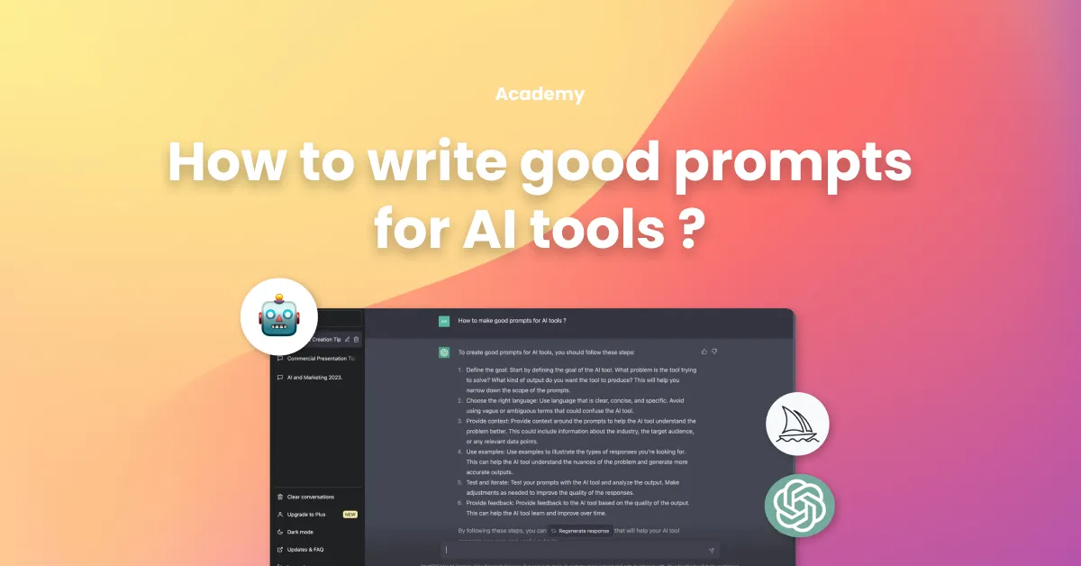 How to write good prompts for AI tools