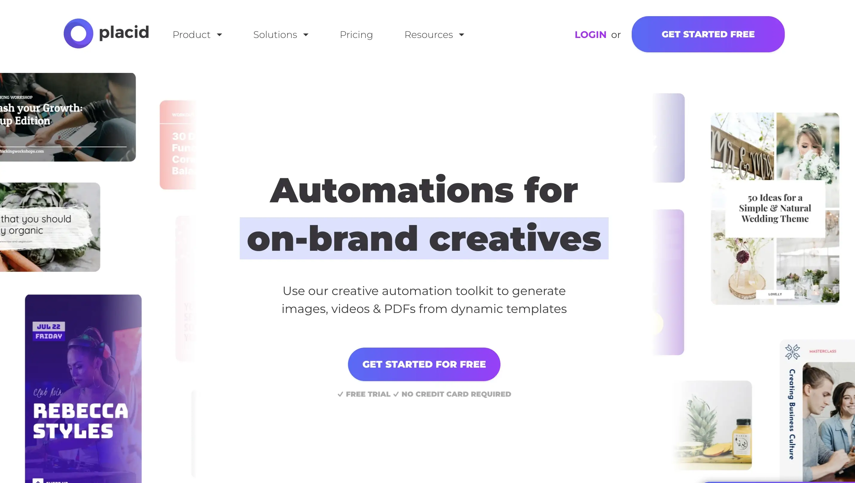 Placid website