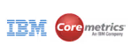 IBM and Coremetrics logos side by side.
