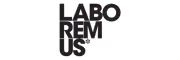 Laboramus logo with stylized stacked text.