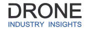 Logo with the text 'DRONE' in large dark letters and 'INDUSTRY INSIGHTS' in smaller blue letters below.