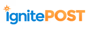 ignitePOST logo with a star above the letter i.