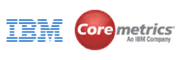 IBM and Coremetrics logos side by side.