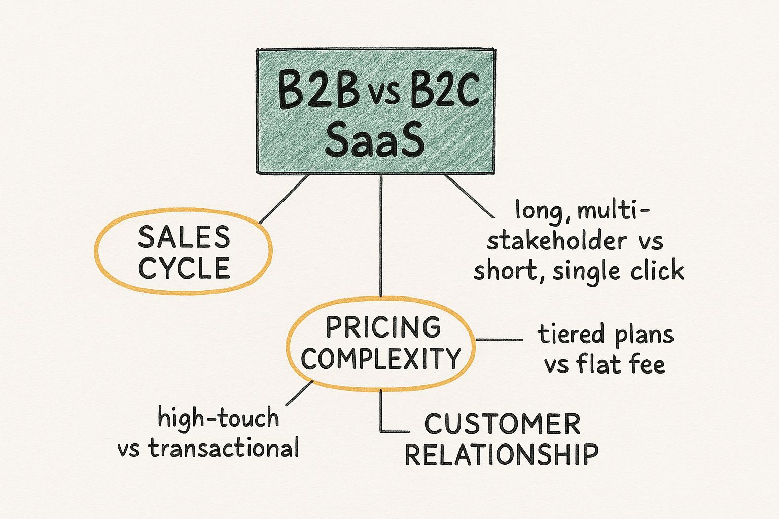 Infographic about saas and b2b