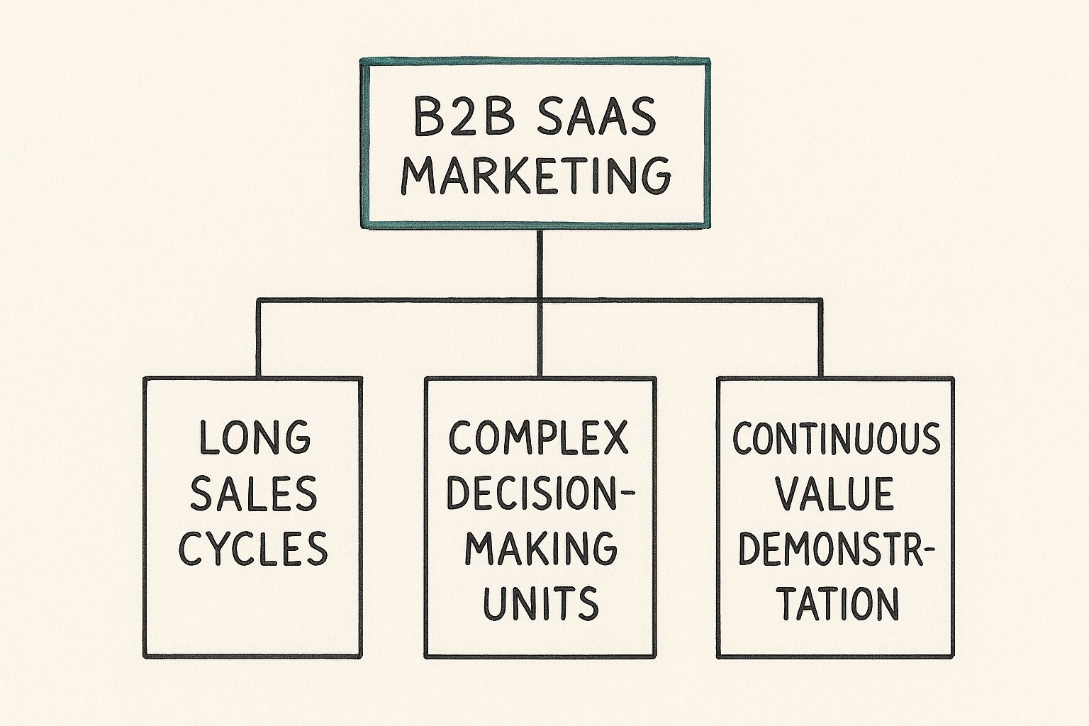Infographic about b2b saas marketing