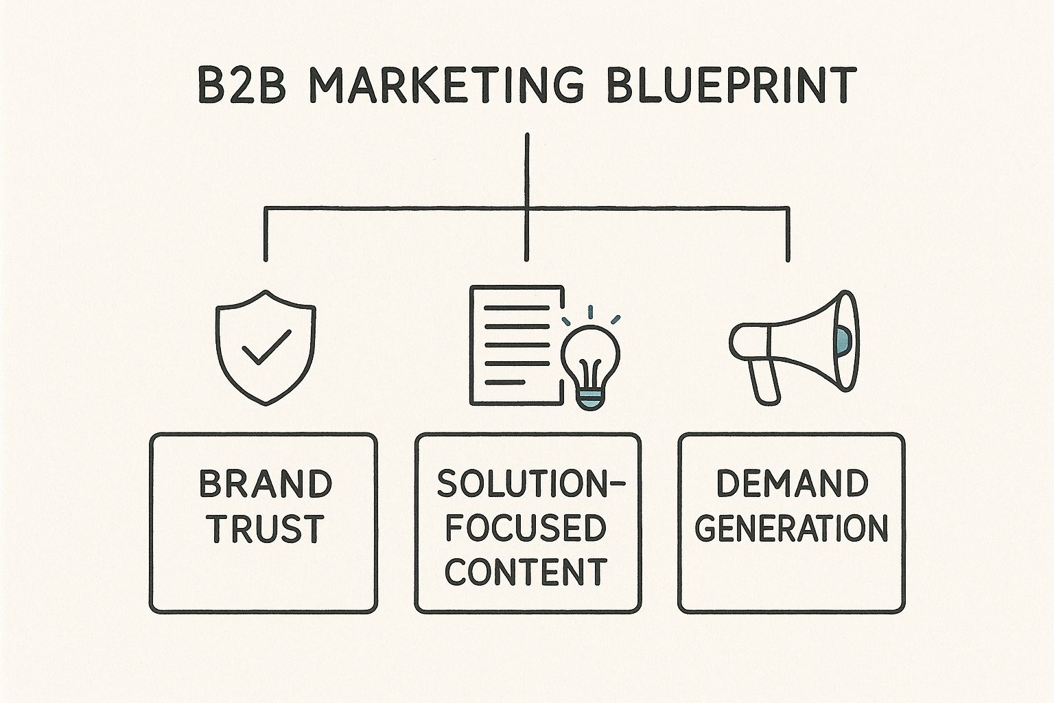 Infographic about b2b marketing approach