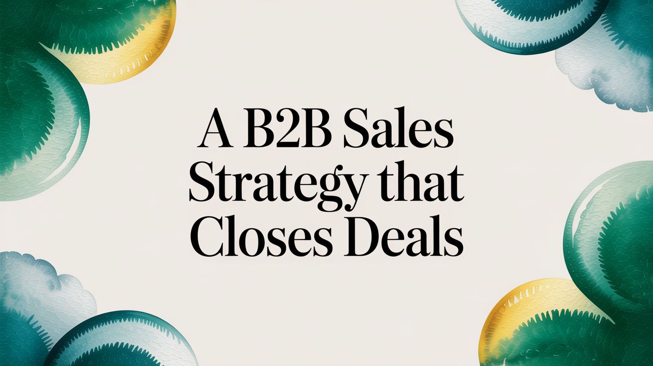 A B2B Sales Strategy That Closes Deals