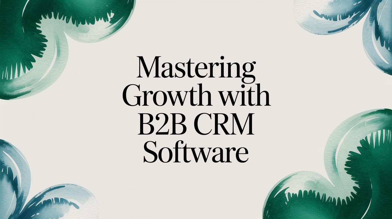 Mastering Growth with B2B CRM Software