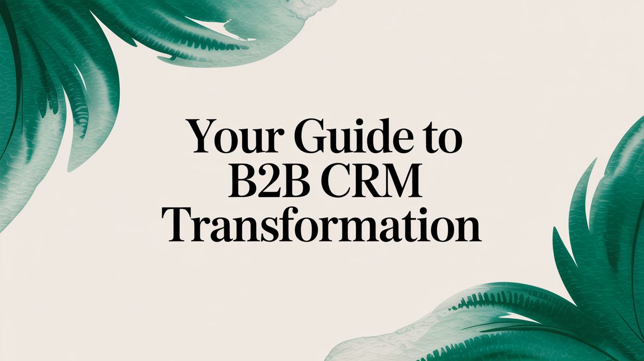 Your Guide to B2B CRM Transformation