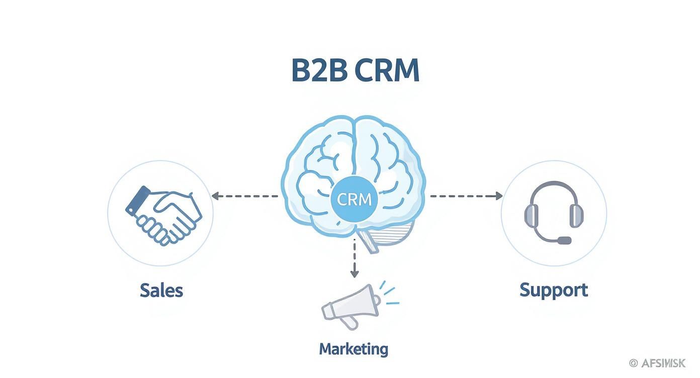 Infographic about b2b crm