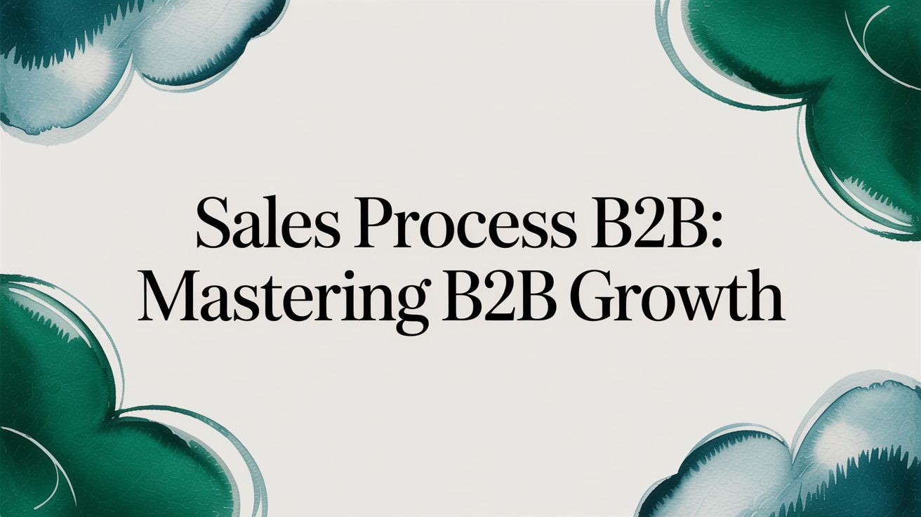sales process b2b: Mastering B2B Growth