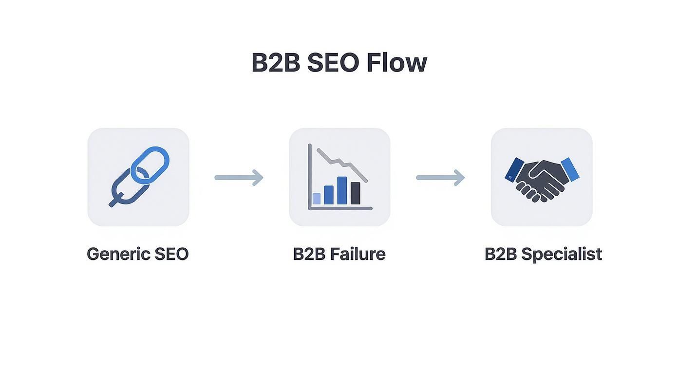 Infographic about seo agency b2b