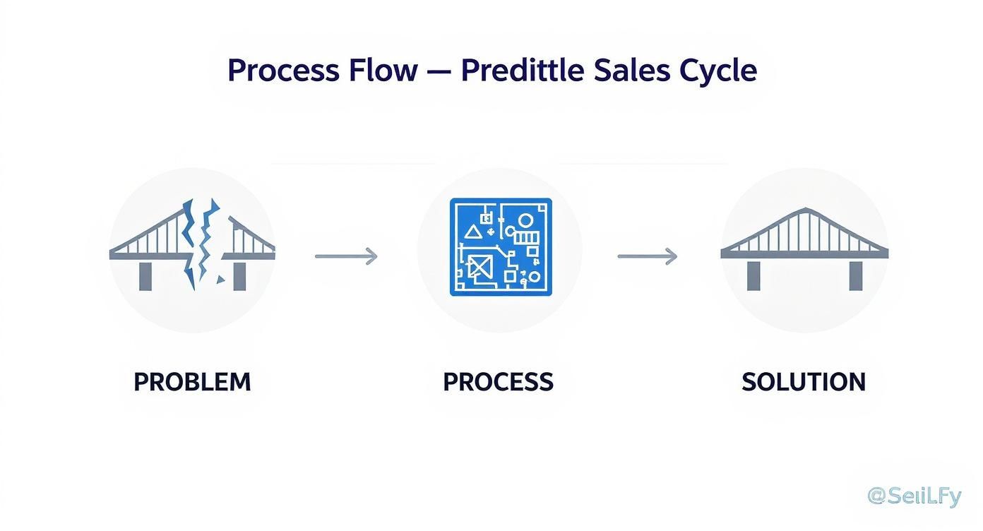 Infographic about b2b sales cycle
