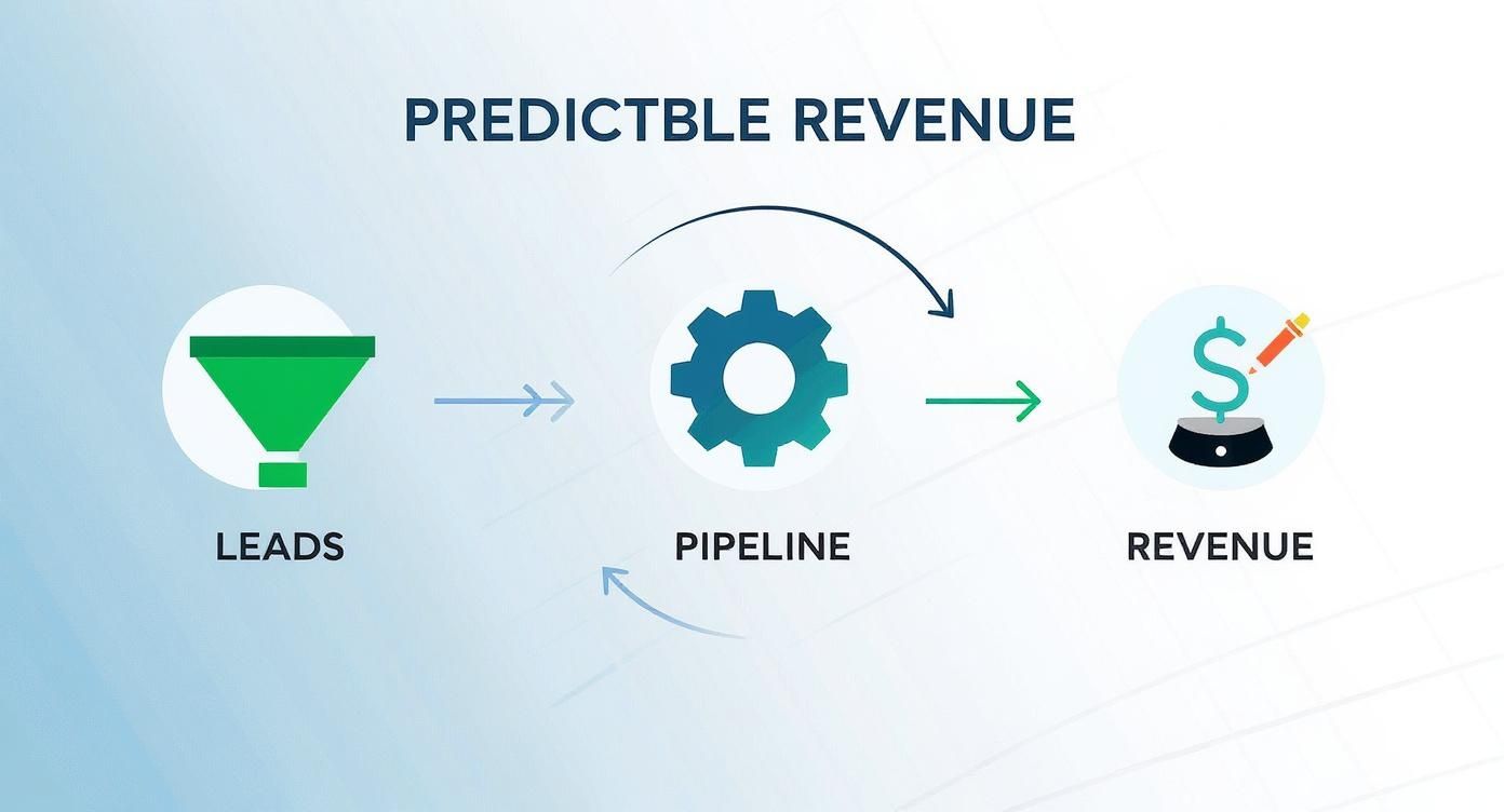 Infographic about b2b sales pipeline